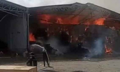صفاقس: حريق هائل بمصنع 'الفريب' في عقارب
