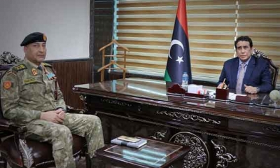 ليبيا المنفي يبحث مع الحداد الأوضاع الأمنية وسبل توحيد الجيش
