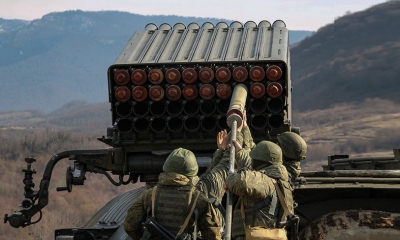 القوات المسلحة الروسية تدمر مركبات قتالية أوكرانية في أوغلدار