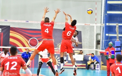 بطولة افريقيا للأمم للكرة الطائرة  المنتخب يفوز بأول لقاء ترتيبي