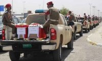 تشييع 78 شخصا أعدمهم إرهابيون وعُثر على جثثهم في مقبرة جماعية بالعراق