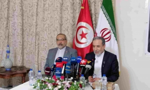 وزير الخارجية الإيراني عباس عراقجي في ندوة صحفية