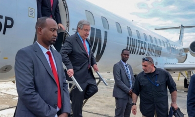 غوتيريش يصل الصومال لتكثيف الاستجابة الإنسانية لمواجهة الجفاف