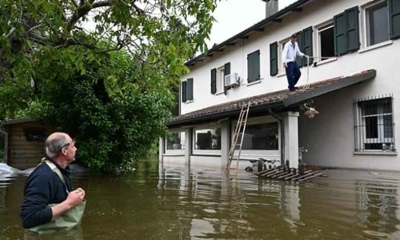 رئيسة وزراء إيطاليا تتفقد المناطق المتضررة من الفيضانات