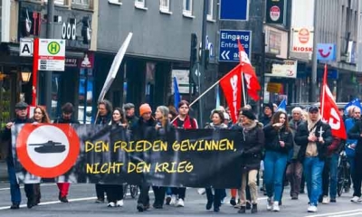 ألمانيا:  الآلاف يشاركون في مسيرات للتنديد بالحرب والتسليح