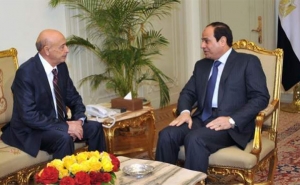 السيسي لدى استقباله رئيس مجلس النواب عقيلة صالح: مصر تتمسك بدعم الجيش الليبي في الحرب على الارهاب