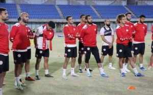حصة تدريبية أخيرة قبل مواجهة منتخب اليابان والمنتخب التونسي  باللون الأحمر