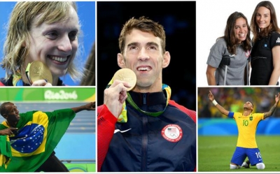 صور بقيت من الألعاب الأولمبية ريو 2016:  أبطال سجّلوا أسماءهم بأحرف من ذهب في الأولمبياد
