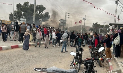 فاجعة معهد المزونة:  الأهالي يحتجون ..غدا يوم حداد جهوي ودعوة إلى تعليق الدروس