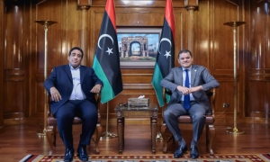 لقاء الدبيبة والمنفي