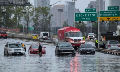 الأمطار الغزيرة والفيضانات تشل مساحات شاسعة من مدينة نيويورك