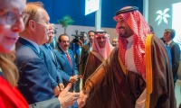 ولي العهد السعودي يزور مقر حفل ترشح الرياض لاستضافة إكسبو 2030 في باريس