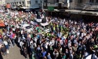 الآلاف يتظاهرون في عمان دعما للفلسطينيين