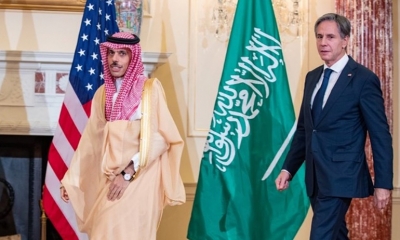 وزيرا خارجية السعودية وأمريكا يستعرضان التعاون بين البلدين والمستجدات الدولية