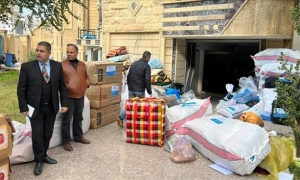 تركمان كركوك العراقية يرسلون مساعدات لمتضرري زلزال تركيا