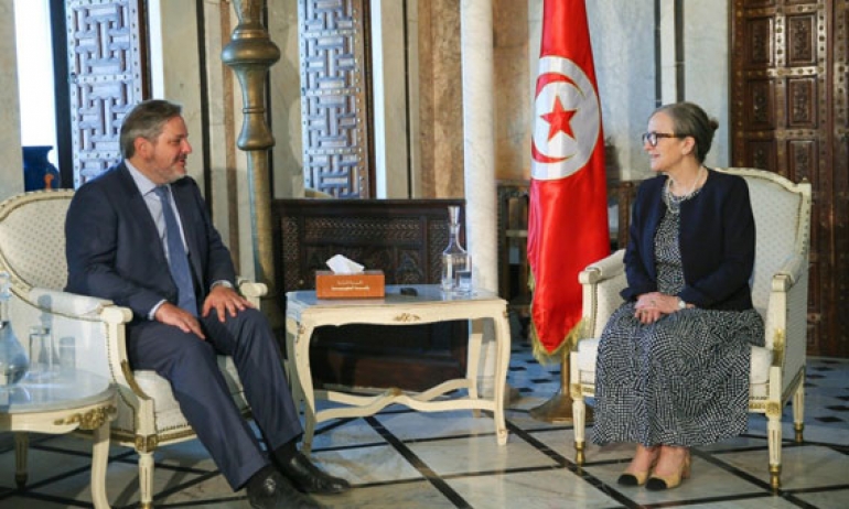 دعم علاقات التعاون المشتركة محور لقاء رئيسة الحكومة بالسفير البلجيكي الجديد بتونس
