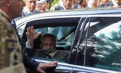 عون يغادر القصر الرئاسي ودخول لبنان في فراغ سياسي