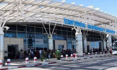 سوسة: مطار النفيضة-الحمامات الدولي يستقبل خلال اليومين الماضيين 3617 سائحا من عديد الجنسيات