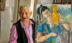 بورتريه :  الرسام التونسي رشيد العلاقي: "عمى الألوان" لم يمنع ألوانه من الانفجار !