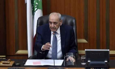 رئيس البرلمان اللبناني:  "انتخاب رئيس للبنان هو مفتاح الحل لإنقاذ البلاد"
