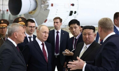 بدء المحادثات بين بوتين وكيم في قاعدة فوستوتشني الفضائية