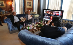 لمحاولة حل ازمة إنضمام نوابه للنداء: راشد الغنوشي ونور الدين العرباوي يجتمعان مع رئيس الوطني الحرّ