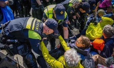 اعتقال أكثر من 1500 شخص خلال احتجاج مناخي في لاهاي