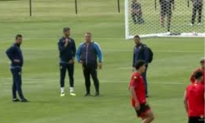 اول تمارين الترجي في امريكا 