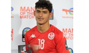 محمد الضاوي افضل لاعب في مباراة تونس وزامبيا