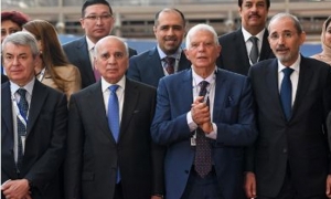 وزير الخارجية العراقي : نؤيد إجراءات تخفيف القيود والعقوبات المفروضة على سوريا