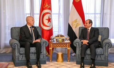 الرئاسة المصرية: السيسي أكد لقيس سعيد دعم مصر مسيرة التنمية والإصلاح بتونس