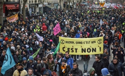 إضرابات واسعة ومظاهرات حاشدة في فرنسا غدا الثلاثاء