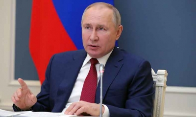 التلفزيون الروسي: بوتين يجري محادثات دولية الأسبوع المقبل