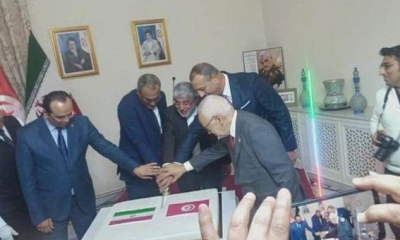 اثارت جدلا : صورة تجمع بين الغنوشي ووزيرين بالحكومة في سفارة ايران