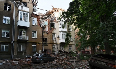 31 جريحًا بينهم تسعة أطفال في ضربة روسية على "خاركيف" الأوكرانية