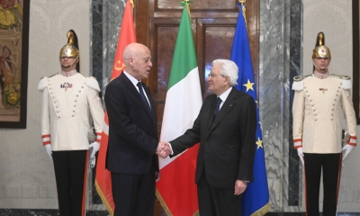 خلال لقائه الرئيس الإيطالي: سعيد يؤكد على ''تجسيم الاتفاقيات الموقعة مع إيطاليا وتحيينها''