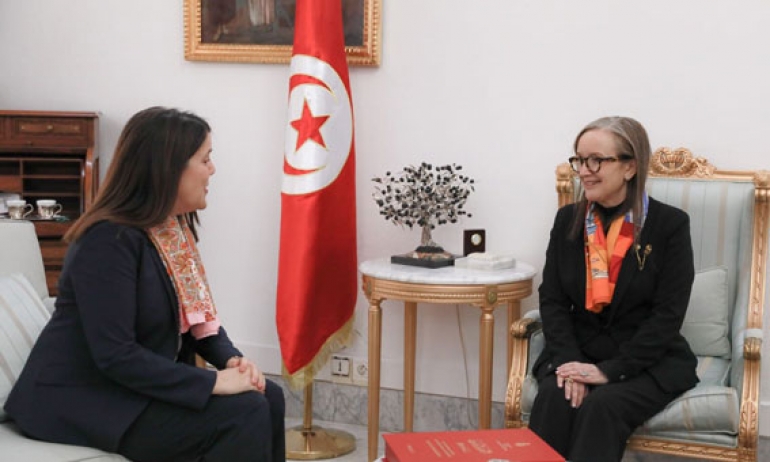 سفارة أمريكا في تونس:  السعي إلى اتفاق مع صندوق النقد الدولي محور لقاء بودن مع القائمة الأعمال