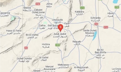 رجة أرضية بقوة 3 درجات بسيدي بوزيد