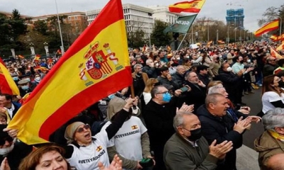 تظاهرة كبرى في إسبانيا دفاعاً عن نظام الصحة العام