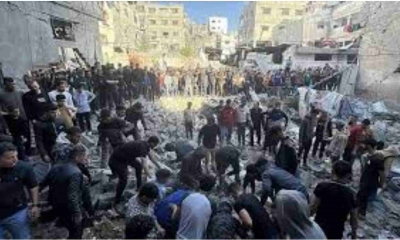 استشهاد 15 فلسطينيا بينهم 10 من عائلة واحدة بغارات إسرائيلية على غزة
