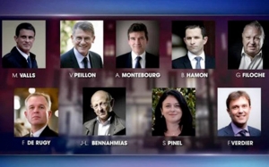 تسعة مرشحين للانتخابات التمهيدية لليسار في فرنسا:  مانويل فالس وأرنو مونتبور في الصدارة