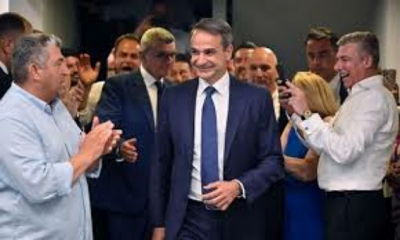 ميتسوتاكيس يعلن فوزه في الانتخابات التشريعية في اليونان "بتفويض قوي"