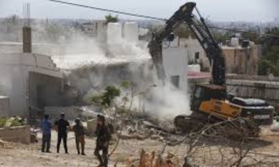 جيش الاحتلال يهدم منزلين ومنشآت زراعية وسط وغرب الضفة