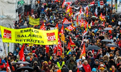 النقابات تهدّد بـ«شل» فرنسا في مواجهة مشروع تعديل نظام التقاعد