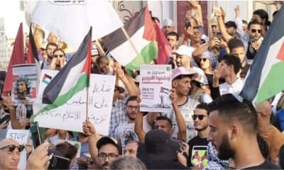 مسيرة مساندة للشعب الفلسطيني  ضد التجويع في غزة ورفضا لحرب الابادة