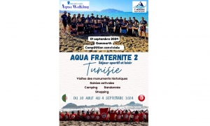 تونس تستضيف الجزائر في الدورة الثانية من تظاهرة l&#039;Aqua-Fraternité 2 لرياضة المشيء في مياه البحر