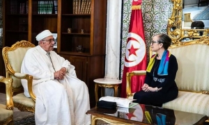 رئيسة الحكومة تلتقي مفتي الجمهورية التونسية