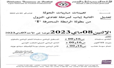 الرابطة الأولى:  موعد جديد للجولة الثانية من إياب "البلاي اوت"