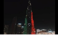 الإمارات تضيء برج خليفة بألوان العلم الليبي تضامنا مع الشعب الليبي بعد كارثة الإعصار