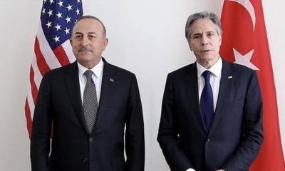 وزير الخارجية التركي بحث مع نظيره الأمريكي مبادرة حبوب البحر الأسود